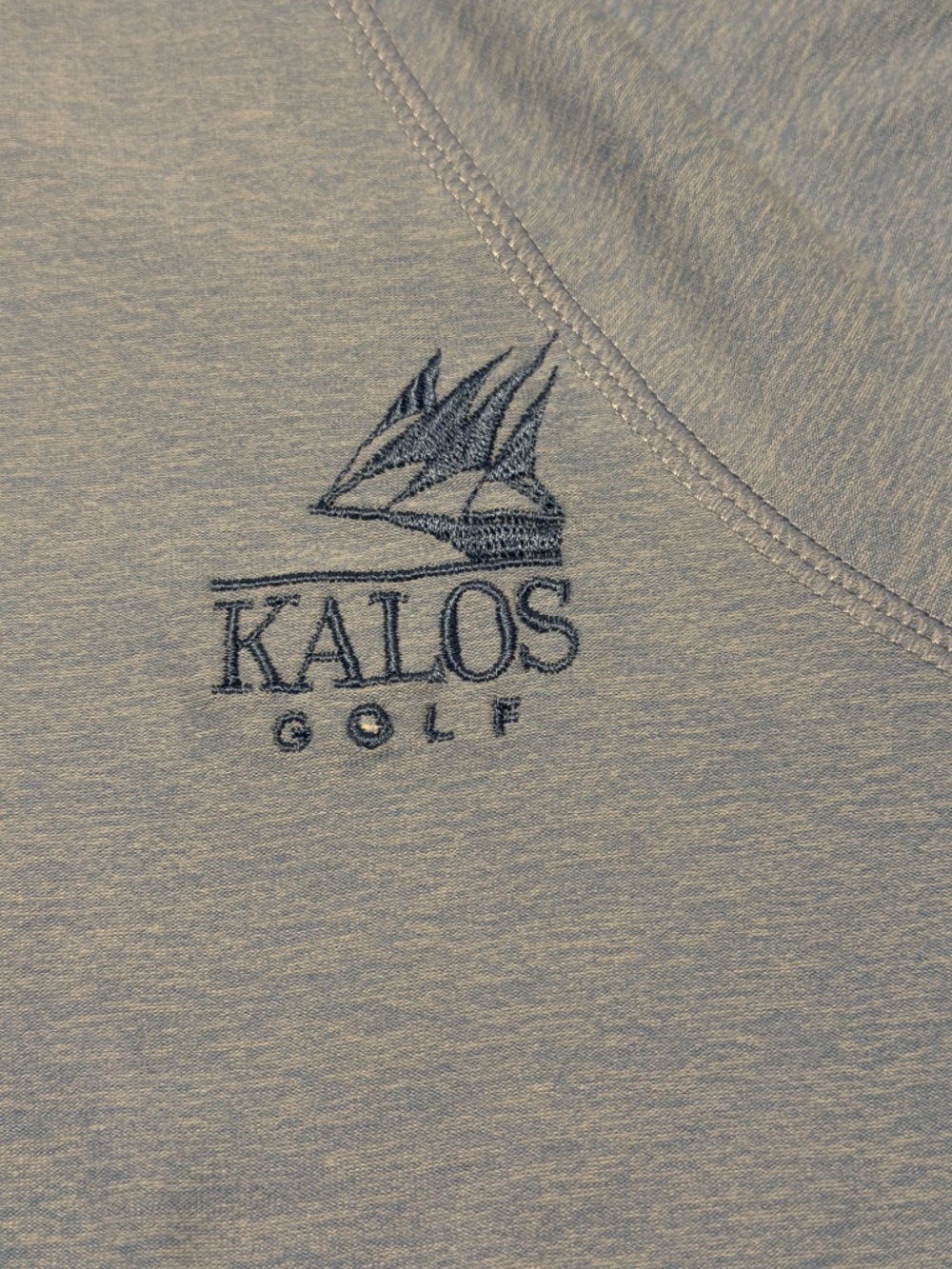 Peter Millar KALOS Golf Women's Perth Melange Raglan-Sleeve 1/4 Zip Blue Size S - Picture 7 of 10
